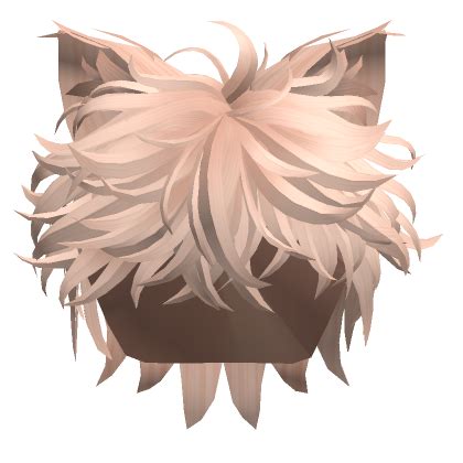 Messy Anime Hair W Cat Ears In Blonde Roblox