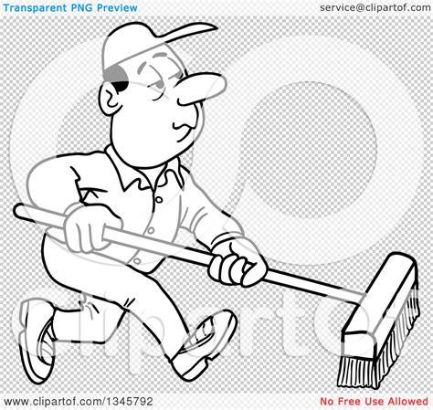 Collection of Janitor PNG Black And White. | PlusPNG