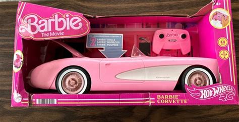 Hot Wheels Rc Barbie Corvette Remote Control Car From Barbie The Movie Ebay