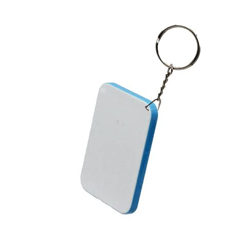 Polymer Keyring Light Blue Blank Titan Jet Africa