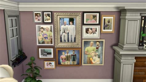 My current family photo wall 📸 : r/Sims4