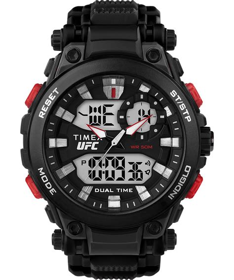 Montre Timex Ufc Impact 50 Mm Bracelet En Résine Timex Ca