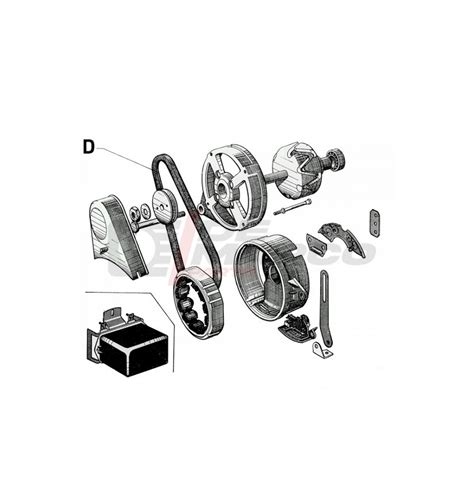 Cinghia Alternatore Per Citroen Cv Dyane Mehari Ami