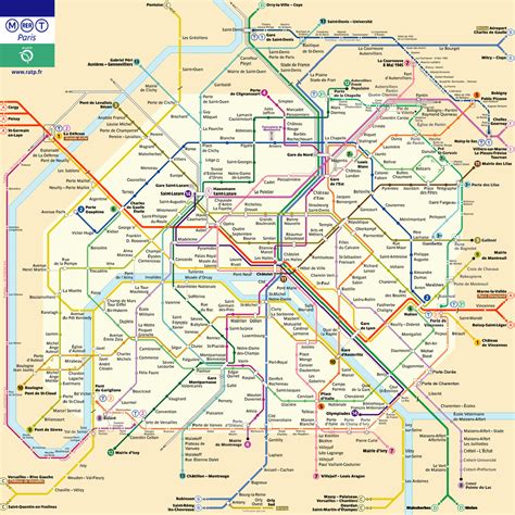 METRO MAP - Plan metro Paris | plan de Paris