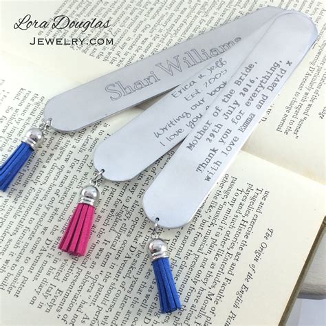 Personalized Bookmark Metal Bookmark By Loradouglasjewelry On Etsy