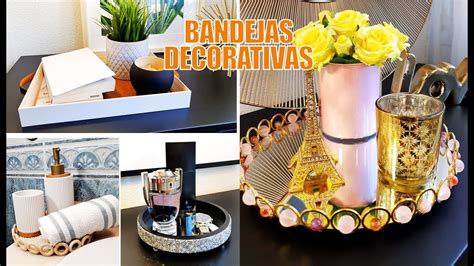 Como Hacer Bandejas Decorativas Youtube