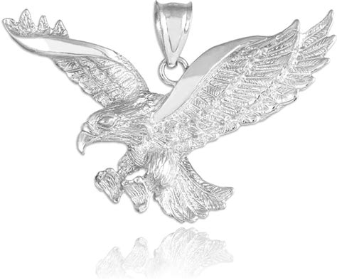 Amazon Claddagh Gold 925 Sterling Silver Flying Eagle Pendant