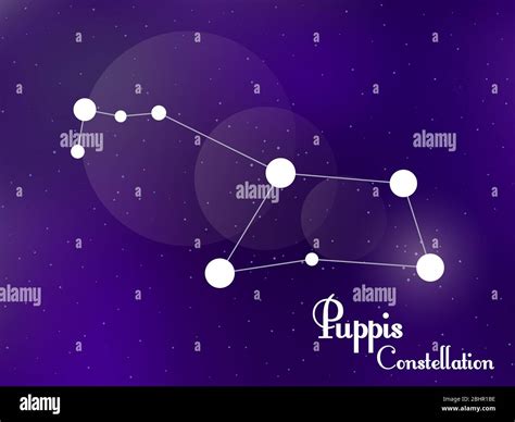 Puppis Constellation Starry Night Sky Cluster Of Stars Galaxy Deep