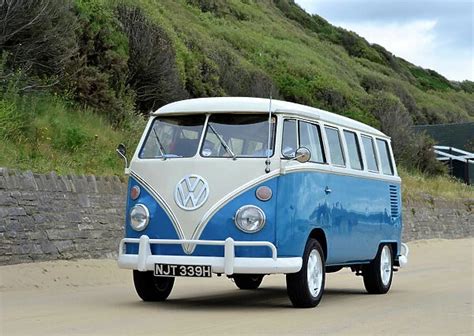 VW Volkswagen Classic Camper Van 1970 Blue