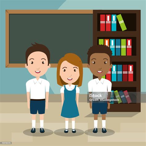 Students In The Classroom Characters Stock Illustration - Download Image Now - Book, Cartoon ...