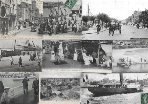 LOT DE 10 Cartes Postales Anciennes De La Ville De TROUVILLE 14 T1