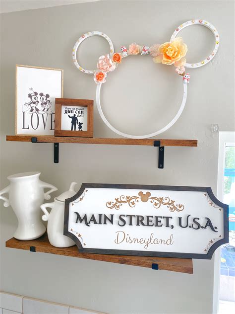 Disney Main Street Sign Classic Disney Decor Disney Home - Etsy