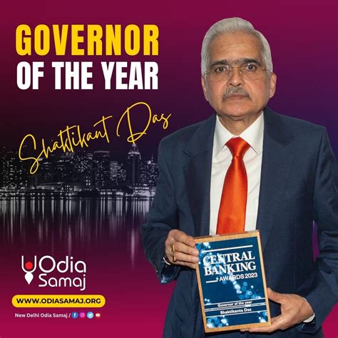 Odisha Born Rbi Governor Shaktikanta Das Honoured As Governor Of The