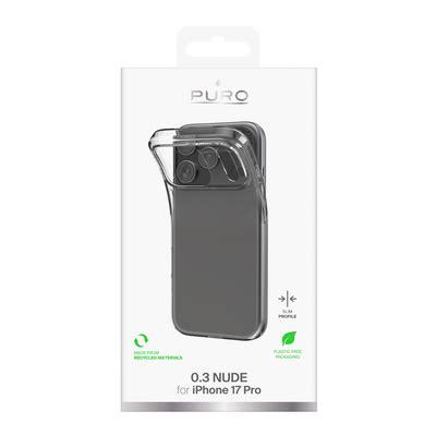 Puro 0 3 Nude Ultra Slim TPU Case für iPhone 17 Pro Transparent