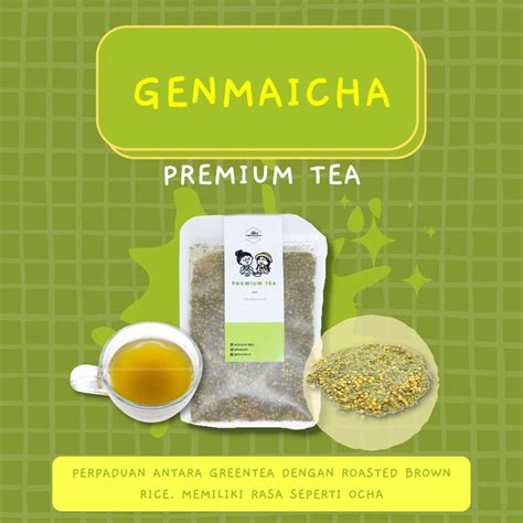 Jual Genmaicha Tea Japanese Roasted Brown Rice Green Tea Matcha Iri