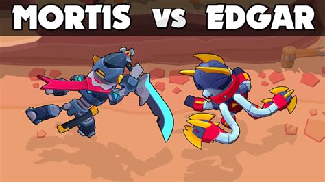 Edgar Vs Mortis Brawl Stars Youtube