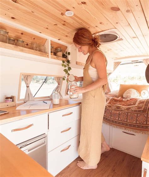 How To Live In A Off Grid Camper Van Living Van Life Diy Caravan