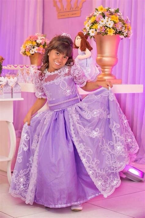 Vestido De Baile Da Princesa Sofia R Em Mercado Livre