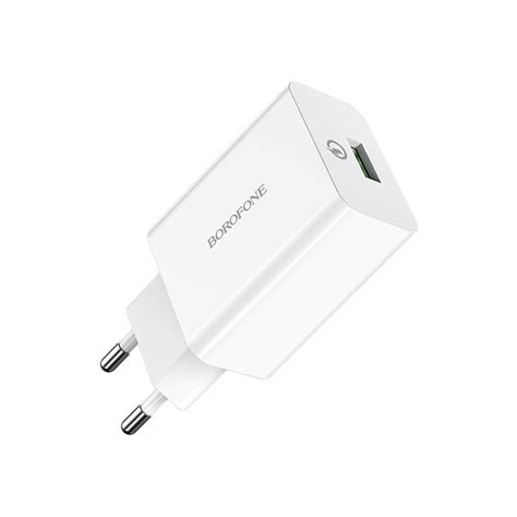 Быстрая зарядка для телефона Borofone Quick Charge 3.0 18Вт (без кабеля ...