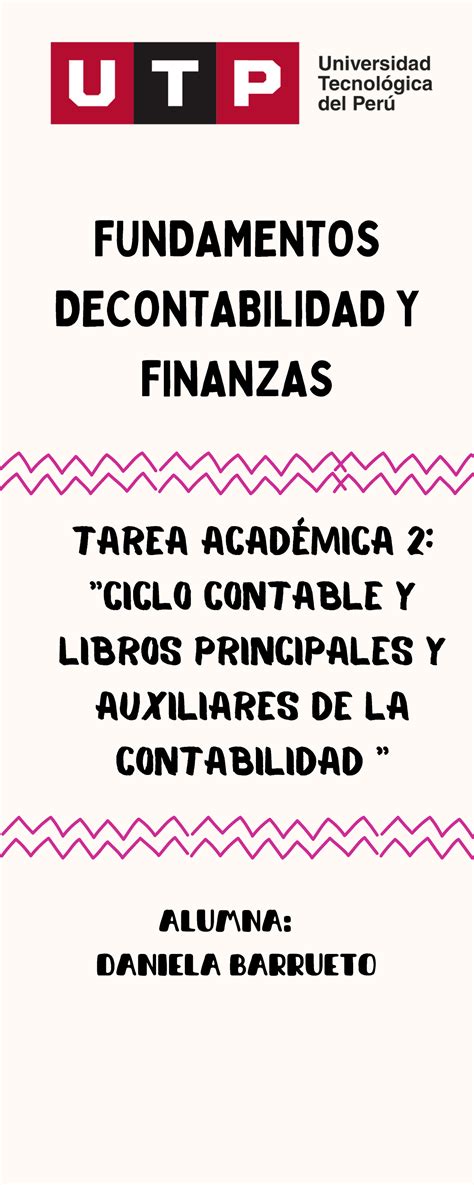 Infograf A Ta Tarea Acad Mica Ciclo Contable Y Libros