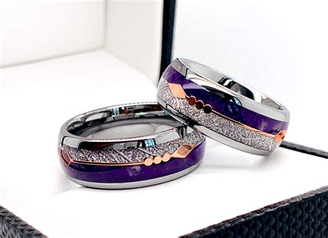 Purple Wedding Rings: Brightly Coloured Zirconium - Advise Wedding