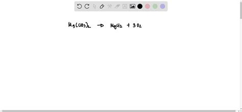 SOLVED: How many moles of oxygen are produced when 5.12 moles of magnesium chlorate decomposes ...