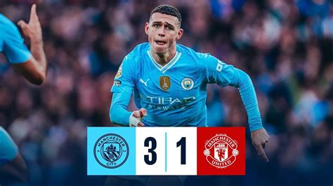 Watch Manchester City Vs Manchester United Match Highlights Youtube