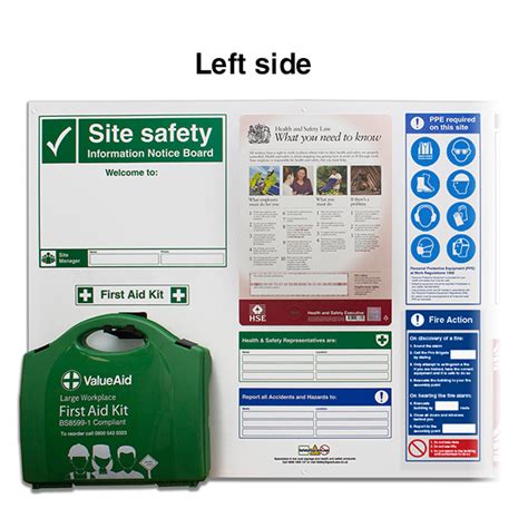 Site Safety Notice Board Fire Action Notice Site Safety Boards