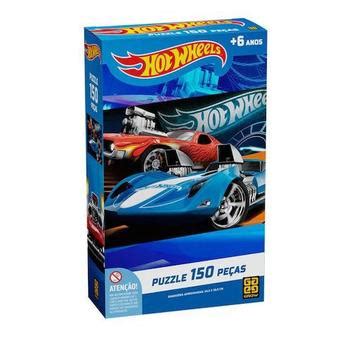 Puzzle Pcs Hot Wheels Grow Quebra Cabe A Magazine Luiza