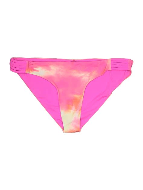 Tini Bikini Tie Dye Colored Pink Swimsuit Bottoms Size L Off Thredup