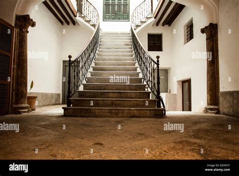 Vintage photo of ancient castle interior Stock Photo - Alamy