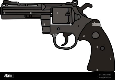 Hand drawing of a big revolver Stock Vector Image & Art - Alamy