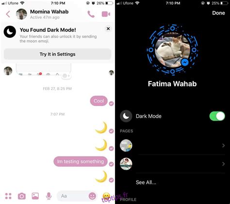 Comment Activer Le Mode Sombre De Facebook Messenger Toptips Fr