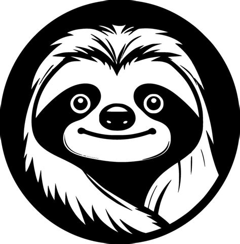 Sloth Black And White Vector Illustration 28808365 Vector Art At Vecteezy