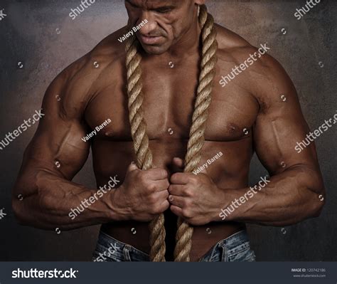 Picture Muscular Naked Torso Male Sea Stock Photo Shutterstock