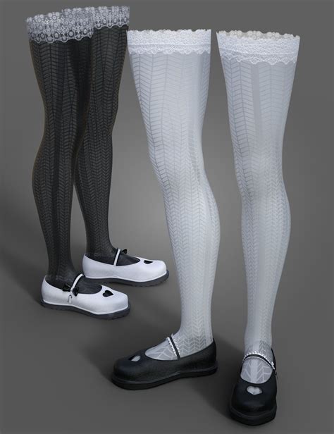 Monochrome Bikini Shoes For Genesis And Females Daz D