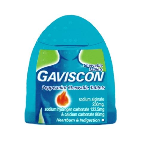 Gaviscon Extra Chewable Peppermint Tablets