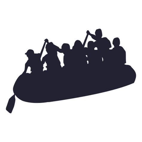 River Rafting Silhouette Png And Svg Design For T Shirts