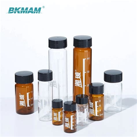 Good Quality 5ml Glass Vials Graduated Sample Collection Glass Bottles