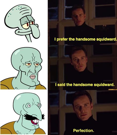 The handsome Squidward : r/Meme_Battles