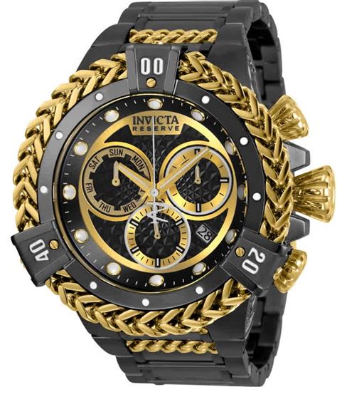 Invicta Reserve Chronograph Quartz Black Dial Mens Watch 30546