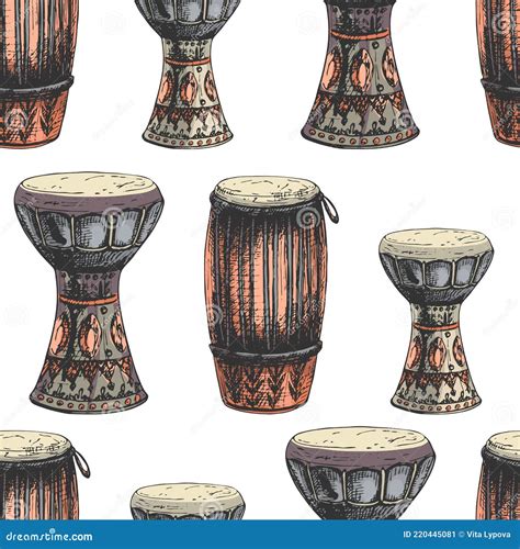 130congas Darbuka Illustration De Vecteur Illustration Du Cuvette