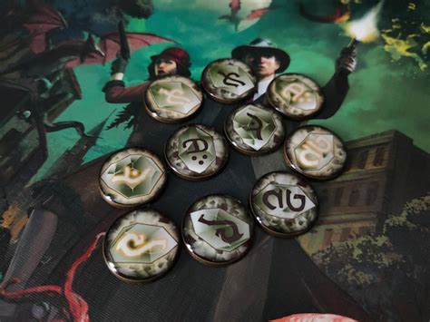 Seal Tokens Arkham Horror Lcg Edge Of The Earth Etsy