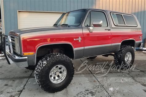 Lot 129 1986 Chevrolet K5 Blazer Custom Suv Barrett Jackson