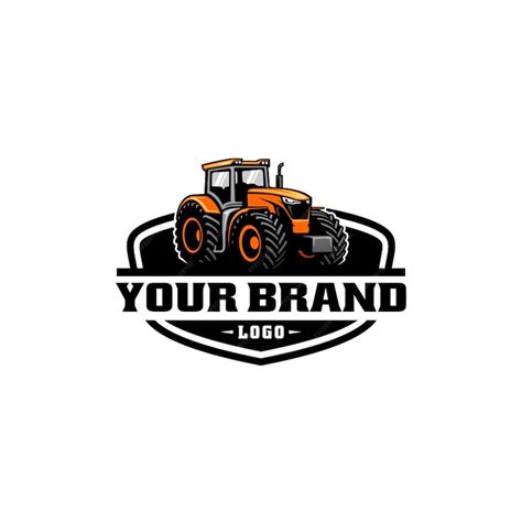 Premium Vector Tractor Agricultural Machine Equipment Logo Vector