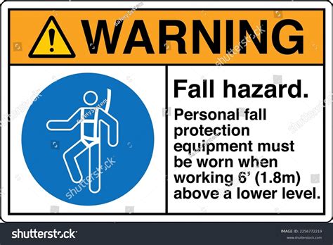 Standard Ansi Fall Hazard Sign Images Photos Et Images