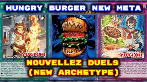 Yugioh Nouvellez Duels New Archetype Hungry Burger Support Deck