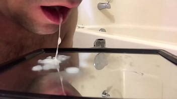 Watch As I Slurp Up And Swallow My Cum XVIDEOS
