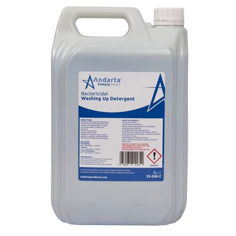 Andarta Bactericidal Washing Up Detergent Box 2x5ltr