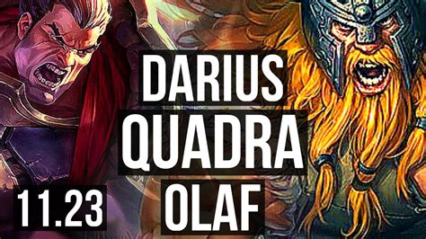 DARIUS Vs OLAF TOP DEFEAT Quadra 1 5M Mastery Legendary EUW